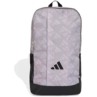 Adidas Linear Monogram Graphic 23l Rucksack - Metal Grey / Black - One Size