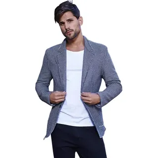 Brandneu Hochwertiges Sweatsakko CARISMA Grau L - Grau