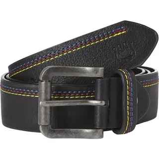 Synthetikgürtel JAN VANDERSTORM "Gürtel NICKELS", Herren, Gr. 145, schwarz, Obermaterial: 100% Polyurethan PU., Gürtel Synthetikgürtel