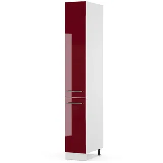 Vicco Fame-Line Badschrank 30 x 206,8 cm Bordeaux Hochglanz/Holzwerkstoff