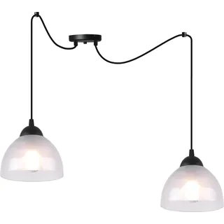 Hängelampe Spinne Venice 2-flammig mit opalen Glas Lampenschirmen E27