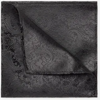 Einstecktuch MONTI "TIAN", Herren, grau mit paisley, muster, Stoff, Seide, Paisley, unifarben, Modetücher Einstecktuch, hochwertig verarbeitetes Seiden Einstecktuch handrolliert