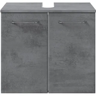 Pelipal Waschbeckenunterschrank Quickset 945 in Oxid Dunkelgrau, 60 cm breit | Waschbeckenschrank ohne Waschbecken mit 2 Türen