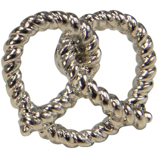 Alpenflüstern Ansteck-Pin Breze gezwirbelt - Trachten-Anstecker, Trachtenschmuck für Damen und Herren (silber-farben) API133