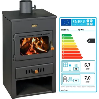 - Wasserführender Kaminofen Prity K1 W8 - 6.1 + 7 Kw