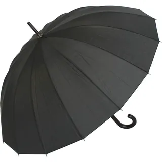 Doppler Regenschirm Natural London, Schwarz (Black), Länge ca. 89 cm, Durchmesser ca. 5 cm