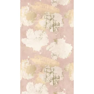 Livingwalls Fototapete Blumen in Rosa, Creme, Beige - hochwertige Vliestapete 398381 mit Motiv auf 1,59 m x 2,80 m - Made in Germany