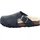 Fussbettpantoffel Blau/Mehrfarbig 34