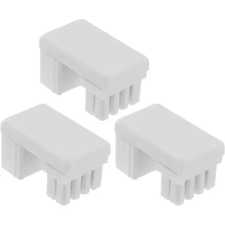 3stk ATX 8-polig Stecker auf Buchse 180 Grad Winkel Adapter GPU Abwärtswinkel Stecker Power Adapter Board für Desktop-Grafikkarte Weiß
