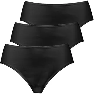 Hüftslip NINA VON C. "3er Pack Damen Hüftslip Daily", Damen, Gr. 50, schwarz, Obermaterial: 100% Baumwolle CO., Unterhosen Hüftslip
