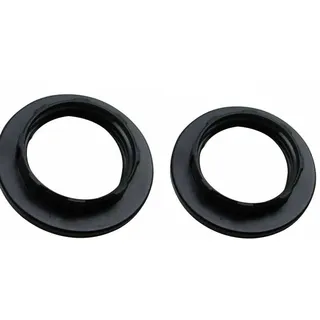 E27 Schraub-Lampenschirm-Lampenschirm, Halsband-Ring-Adapter, schwarz, 2 Packungen