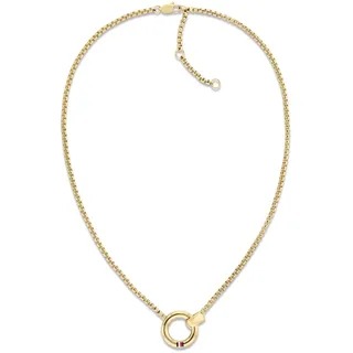 Tommy Hilfiger Jewelry Gliederhalskette für Damen in Gelbgold mit einem Runden Charm - 2780945