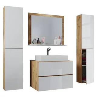 Lendas XL 5-tlg. honig-eiche/weiß