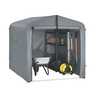 SoBuy Fahrradgarage Grau 159x165x219cm