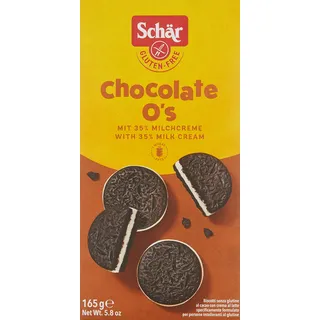 Schär Chocolate O's Kakaokekse, 165 g