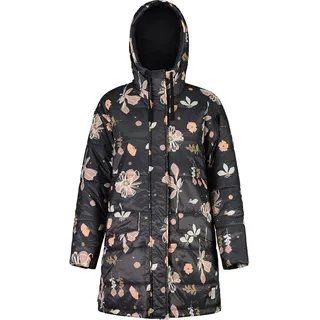 Maloja Wintermantel FossanM Urban Puffer Coat (PrimaLoft® BIO133, winddicht) schwarz/flower Damen