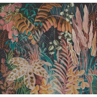 Schöner Wohnen SCHÖNER WOHNEN-Kollektion Fototapete BOTANICAL 366693 mit Dschungel Motiv in Schwarz - 3,00 m x 3,18 m