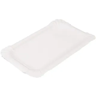 Garcia de Pou 250 Einheit Bakery Fast Food klein Tabletts in Box, 17,5 x 11 cm, Karton, weiß, 30 x 30 x 30 cm