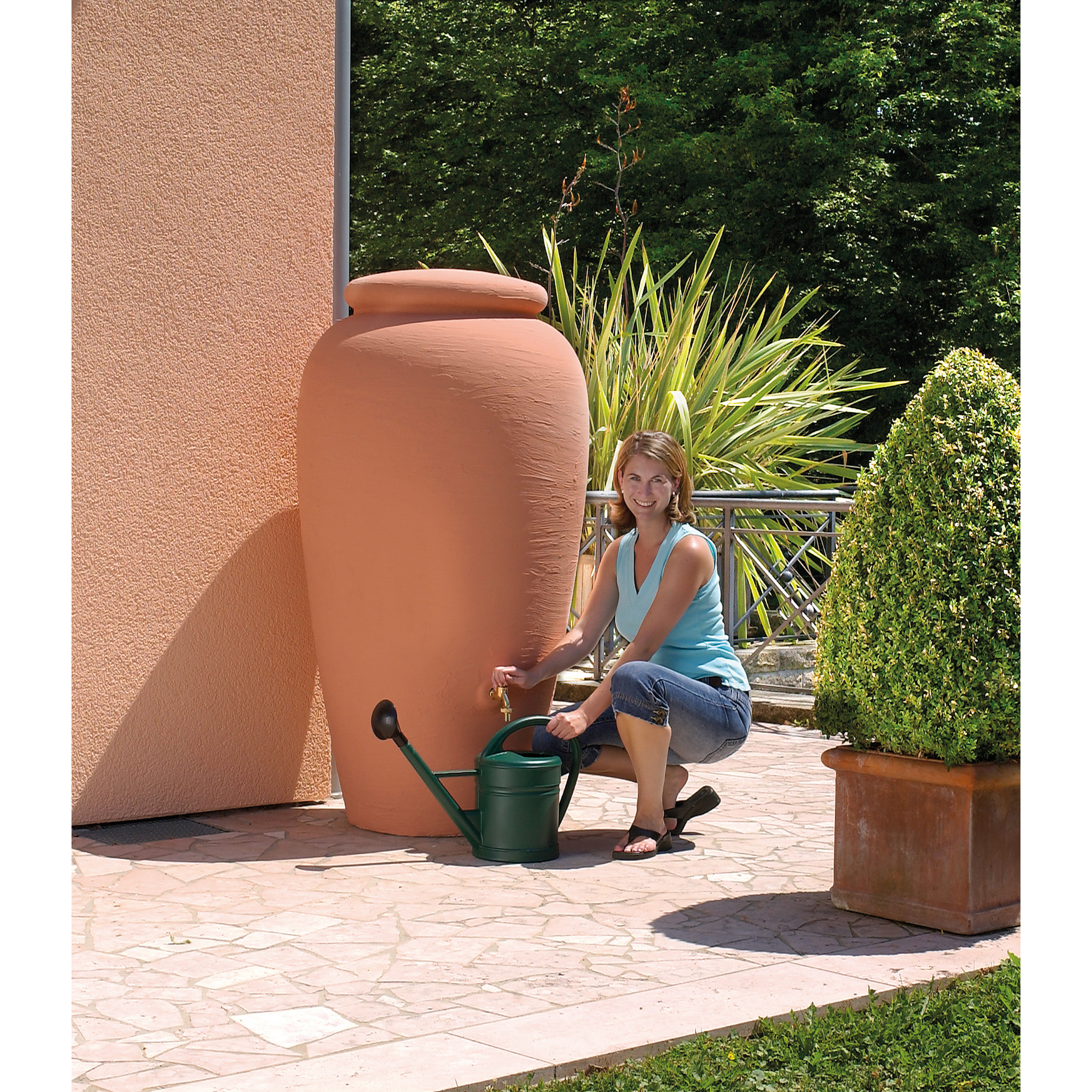 Bild von Regen-Amphore 300 l terracotta