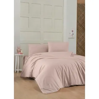 L'Essentiel Linge de Maison, Hochwertiges Ranforce XXL Bettwäsche Set (1 Stück), Staubrosa, 155 x 220 cm | 100% Baumwolle, 155 Fäden, Maschinenwaschbar bei 30 °C | Elegantes Design für Ihr Schlafzimmer. - Rosa