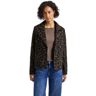 Street One Damen 1005479 Cosy Leo Jacke, Teddy Brown, 40