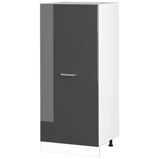 Vicco Hochschrank R-Line 60 x 143 x 57 cm Anthrazit Hochglanz