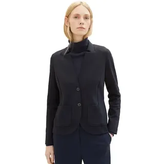 Tom Tailor 1038703 Ottoman Blazer mit Taschen - Sky Captain Blue,