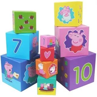 Barbo Toys Peppa Pig Stacking Cubes (10 cubes)