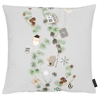 APELT Dekokissen 3711 48 x 48 cm Grau-Grün