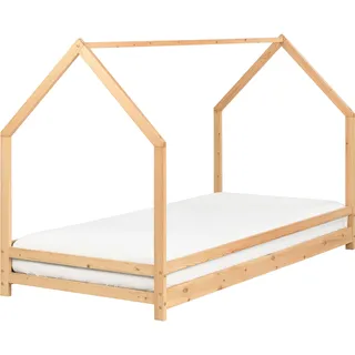 Beliani Kinderbett Appy 90 x 200 cm Kiefernholz hellbraun