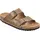Arizona Damen Herren Pantolette Nubukleder geölt, Farbe:Tabacco Brown, Größe:40, Weite:Schmal - Rot