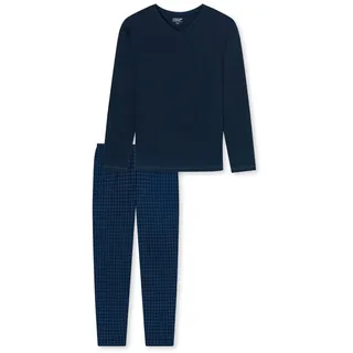 SCHIESSER Schlafanzug lang Blau 54