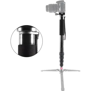 P335C Tragbares Kohlefaser-Einbeinstativ, 5 Abschnitte, Outdoor-Fotografie, Fotokamera, Handyhalterung, maximale Höhe 167 cm