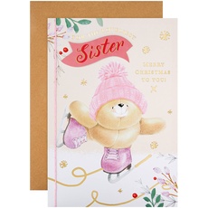 Hallmark Weihnachtskarte für Schwester – niedliches Forever Friends-Design
