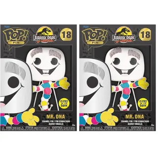 Funko Pop! Large Enamel Pin MOVIES: JURASSIC PARK - Mr. DNA Emaille-Nadeln - Niedliche Brosche Zum Sammeln - Für Rucksäcke & Taschen - Geschenkidee - Offizielle Handelswaren