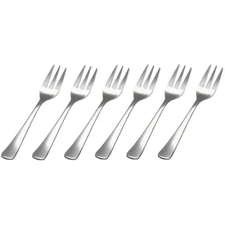 GRÄWE® 6 x Kuchengabel Edelstahl, Serie Würzburg