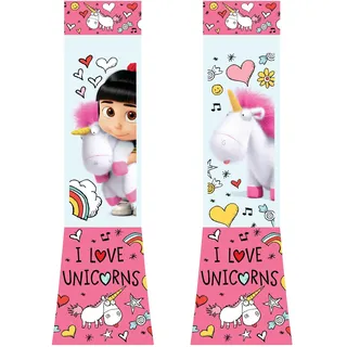 Despicable Me - Minions 93752-12 - Fluffy LED Glitzerlampe - 2 Motive - einzeln in durchsichtiger Tubenverpackung, 4.5 x 15 cm
