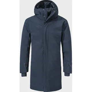 Parka SCHÖFFEL "Urban Ins Coat Style Gregale MNS", Herren, Gr. 58, blau (8820, blau), Oberstoff : 100% Polyester (Membran: Polyurethan) Futter : 100% Polyester Wattierung : 100% Polyester, regular fit, hoch geschlossener Ausschnitt, Jacken Parka