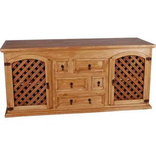 MiaMöbel Mexico Sideboard Massivholz Pinie Mexiko Möbel Mexikanisch