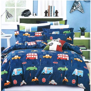 AShanlan Kinder Jungen Bettwäsche Autos 135x200 mit Kopfkissenbezug 80x80 100% Mikrofaser Blau Cars Automotiv Bettbezüge Kinderbettwäsche-Set Babybettwäsche