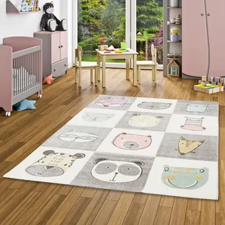 Pergamon Maui Kids Happy Animals Kinderteppich 170 x 120 cm Bunt
