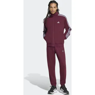 adidas 3-Stripes Fleece Trainingsanzug Team Maroon2/Slate M