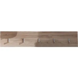 trendteam Garderobe Wandboard Malea Eiche San Remo Hell NB/ 88 x 18 x 2 cm - Braun