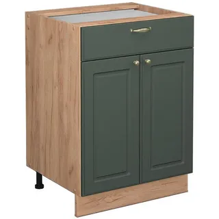 Vicco Schubladenschrank Fame-Line 60 x 82 x 51,6 cm Grün-Gold