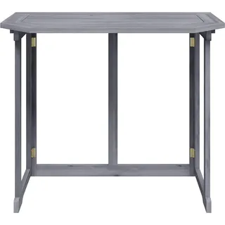 vidaXL Balkontisch Klappbar 90x50x74 cm Massivholz Akazie - Grau