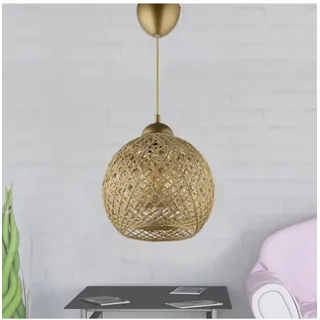 Opviq Elegant Gold Chandelier, 22 cm Diameter, 54 cm Height | Plastic Body, Cotton Cap, E27 Socket (Max 40W) | Perfect for Glam & Scandinavian Decor