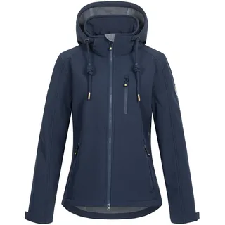ankerglut Damen, Damen mit abnehmbarer Kapuze Gefüttert Übergangsjacke Windbreaker #Ankerglutfreude WMN", Gr. 36/38 (M), blau Navy, 38 EU - 38