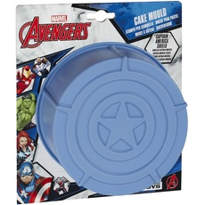 Funko MV03397 MARVEL Cake Mold: Silicone: Captain America Shield, Blue, 50 x 33.5 x 30 cm