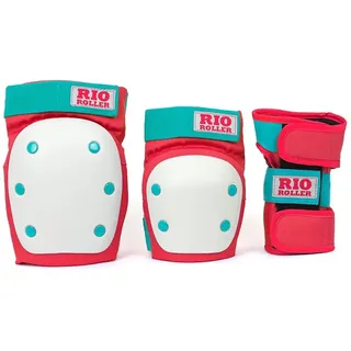 Rio Roller Triple Pad Set - Red / Mint - S