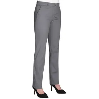 Brook Taverner - "Houston" Chino für Damen , Business LT5839 (48 DE Regulär) (Grau) - Grau